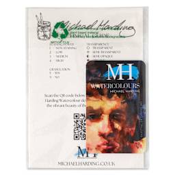 Michael Harding Artists Watercolor - Dot Card, 6 Colors, Flow & Dispersion in package