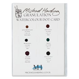 Michael Harding Artists Watercolor - Dot Card, 6 Colors, Granulation