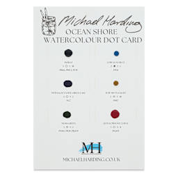 Michael Harding Artists Watercolor - Dot Card, 6 Colors, Ocean Shore