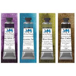 Michael Harding Artists Watercolors - Set of 4, Exploration, 15 ml with swatch