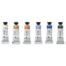 Michael Harding Artists Watercolors - Set of 6, Misty London, 15 ml tube back