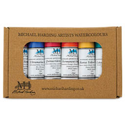 Michael Harding Artists Watercolors - Set of 6, On the Move, 15 ml front of box