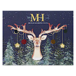 Front of Michael Harding Artists Watercolor - Dot Card, 4 Colors, Christmas with Gold Foil