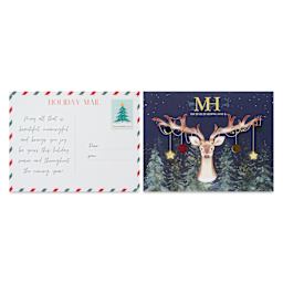 Michael Harding Artists Watercolor - Dot Card, 4 Colors, Christmas with Gold Foil