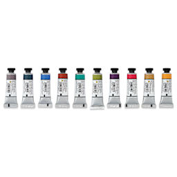 Michael Harding Artists Watercolors - Set of 10, South African Landscape, 15 ml back of tube