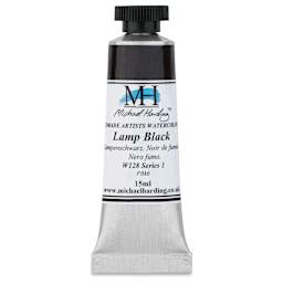 Michael Harding Artists Watercolor - Lamp Black, 15 ml