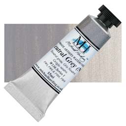 Michael Harding Artists Watercolor - Neutral Grey (N5), 15 ml tube and swatch