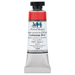 Michael Harding Artists Watercolor - Cadmium Red, 15 ml