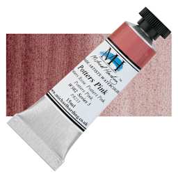 Michael Harding Artists Watercolor - Potters Pink, 15 ml tube and swatch