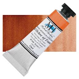Michael Harding Artists Watercolor - Red Ochre of France, 15 ml tube and swatch