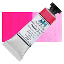 Michael Harding Artists Watercolor - Opera Rose, 15 ml tube and swatch