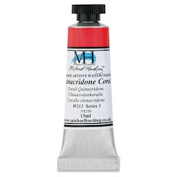Michael Harding Artists Watercolor - Quinacridone Coral, 15 ml