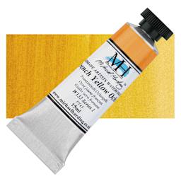 Michael Harding Artists Watercolor - French Yellow Ochre, 15 ml tube and swatch