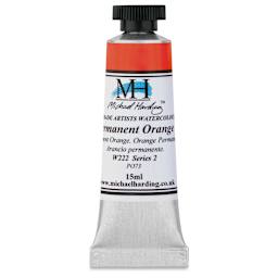 Michael Harding Artists Watercolor - Permanent Orange, 15 ml
