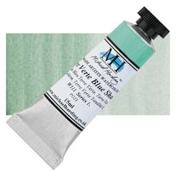 Michael Harding Artists Watercolor - Terre Verte Blue Shade, 15 ml tube and swatch