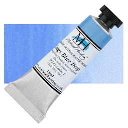 Michael Harding Artists Watercolor - Kings Blue Deep, 15 ml tube and swatch