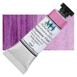 Michael Harding Artists Watercolor - Manganese Violet, 15 ml tube and swatch