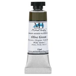 Michael Harding Artists Watercolor - Olive Green, 15 ml