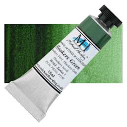 Michael Harding Artists Watercolor - Hookers Green, 15 ml tube and swatch