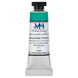 Michael Harding Artists Watercolor - Phthalocyanine Green Lake, 15 ml