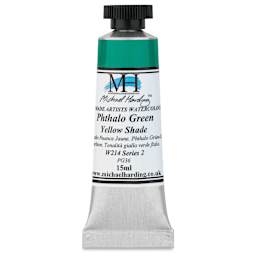 Michael Harding Artists Watercolor - Phthalo Green Yellow Shade, 15 ml