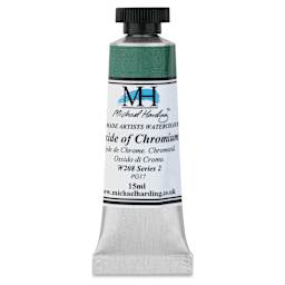 Michael Harding Artists Watercolor - Oxide of Chromium, 15 ml