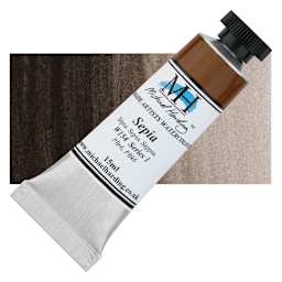 Michael Harding Artists Watercolor - Sepia, 15 ml tube and swatch