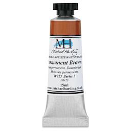 Michael Harding Artists Watercolor - Permanent Brown, 15 ml