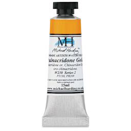 Michael Harding Artists Watercolor - Quinacridone Gold, 15 ml