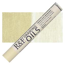 R&F Drawing Oil Stick - Unbleached Titanium, 12 ml stick and swatch