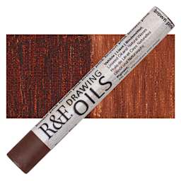 R&F Drawing Oil Stick - Brown Pink, 12 ml stick and swatch