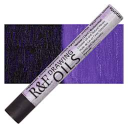 R&F Drawing Oil Stick - Egyptian Violet, 12 ml stick and swatch
