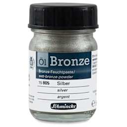 Schmincke Oil Bronzes - 50 ml bottle of Silver Oil Bronze shown