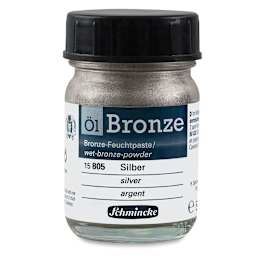Schmincke Oil Bronze - Silver, 50 ml bottle