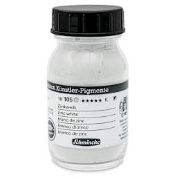 Schmincke Pigment - Zinc White, 100 ml Jar