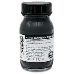 Schmincke Pigment - Black Iron Oxide, 100 ml Jar back