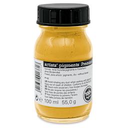 Schmincke Pigment - Ferrite Yellow, 100 ml Jar back