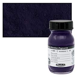 Schmincke Pigment - Blue Violet, 100 ml Jar and swatch