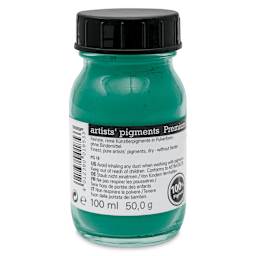 Schmincke Pigment - Chromium Oxide Green Brilliant, 100 ml Jar back