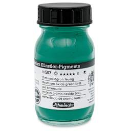 Schmincke Pigment - Chromium Oxide Green Brilliant, 100 ml Jar
