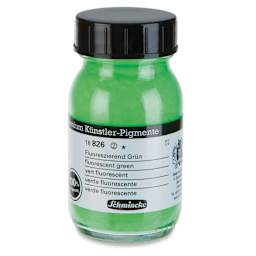 Schmincke Pigment - Fluorescent Green, 100 ml Jar