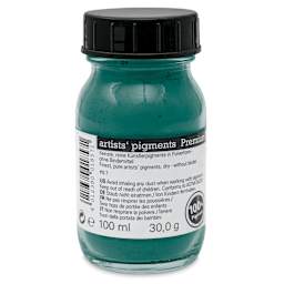 Schmincke Pigment - Phthalo Green Deep, 100 ml Jar back