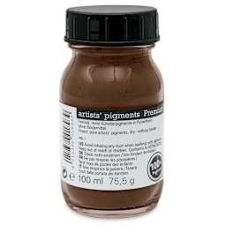 Schmincke Pigment - Burnt Umber, 100 ml Jar back