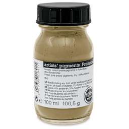 Schmincke Pigment - Raw Umber Greenish, 100 ml Jar back