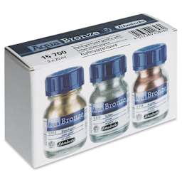 Schmincke Aqua Bronze Powders - Set of 3, 20 ml front of box