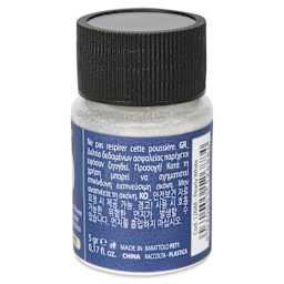 Fleur Powder Pigment - Pearly White (Metallic), 5 g side of bottle