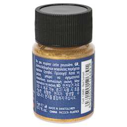 Fleur Powder Pigment - Red Sunset (Metallic), 5 g side of bottle