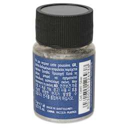 Fleur Powder Pigment - Silver (Metallic), 5 g side of bottle