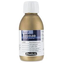 Schmincke Acrylic Bronze Paint - Rich Pale Gold, 150 ml