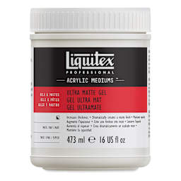 Liquitex Medium - Ultra Matte Gel Medium, Matte, 16 oz jar